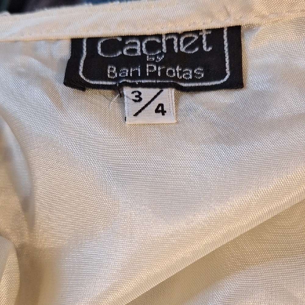 Vintage Cream Embroidered Beaded Whimsygoth Crop Top, Sz 2, NWOT - Picture 14 of 16
